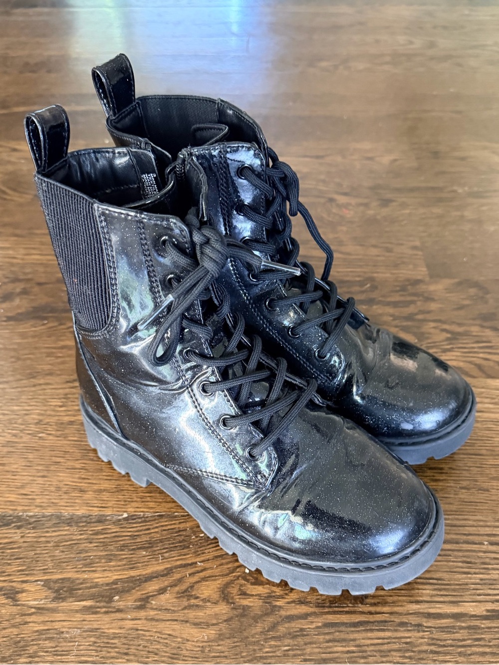 Art Class Rochelle Combat Boots Girls Size 3 - Picture 2 of 6